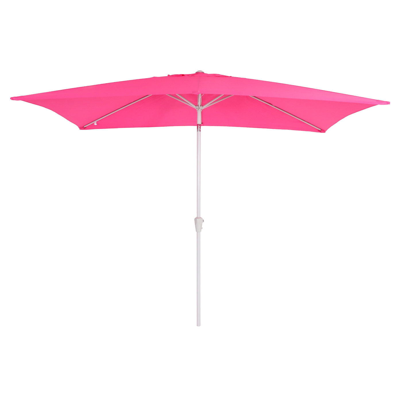 Cosmo Casa - Parasol - Tuinparasol - 2x3m rechthoekig kantelbaar - Polyester aluminium - 4,5kg - UV-bescherming 50+ - Roze