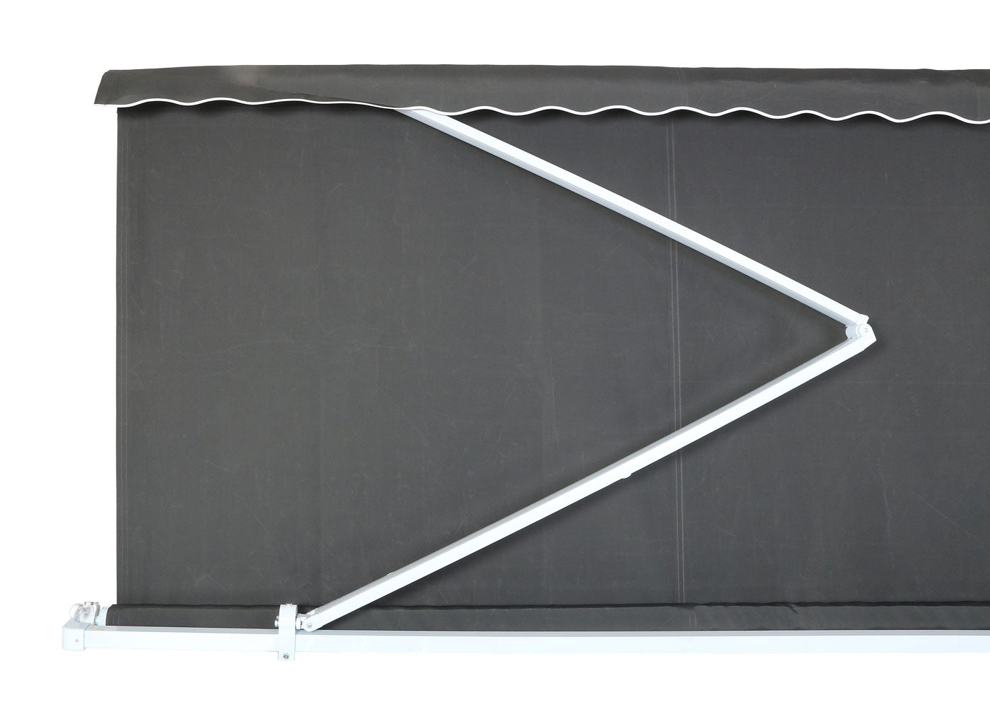 Cosmo Casa - Aluminium zonnescherm - Knikarm zonnescherm zonwering - 2,5x2m - Polyester antraciet