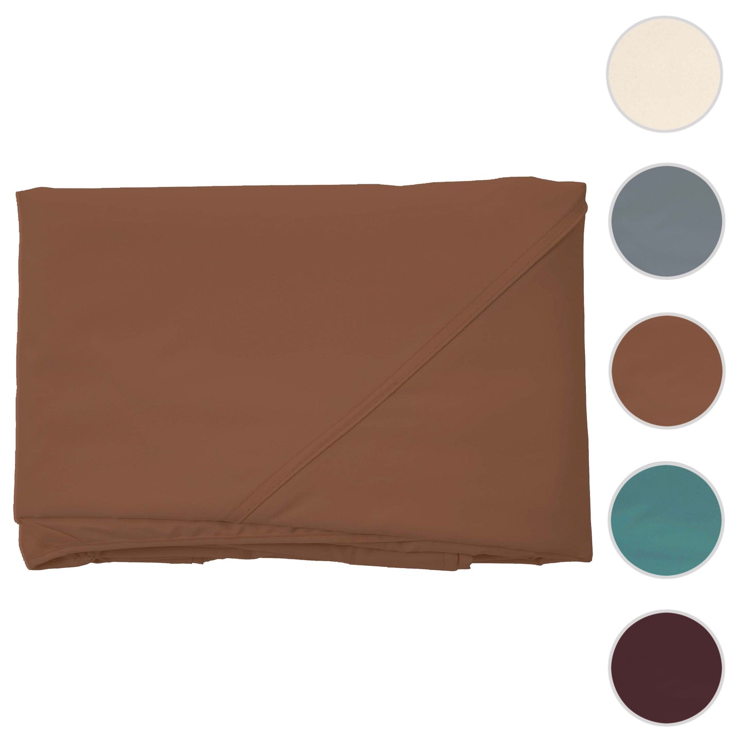 Cosmo Casa - Vervangende afdekking voor dakpergola paviljoen Almeria - Ø 3m - Terracotta-bruin