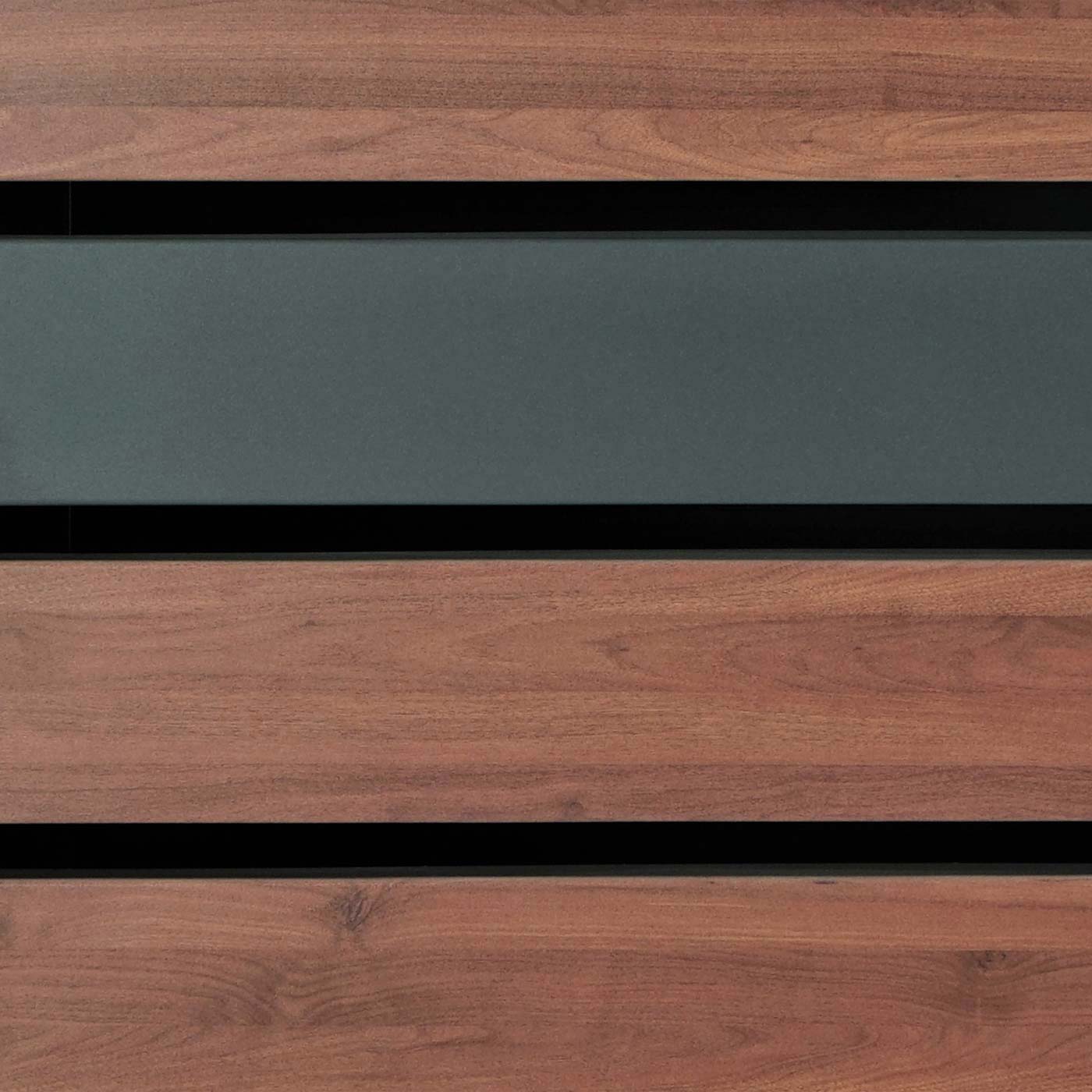 Cosmo Casa - 2 Vuilnisbakkenbekleding met Plantenbak - Uitbreidbaar - Metaal - Antraciet & Kersenhoutlook - 125×132×80 cm / 47 kg