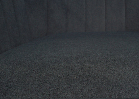 Cosmo Casa - Set van 2 Eetkamerstoelen - Armleuningen - Textiel - Antraciet