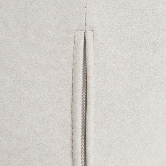 Cosmo Casa - Set van 2 Eetkamerstoelen - Stoffen draaistoel met armleuning - Metaal en Stoftextiel - Crème-beige