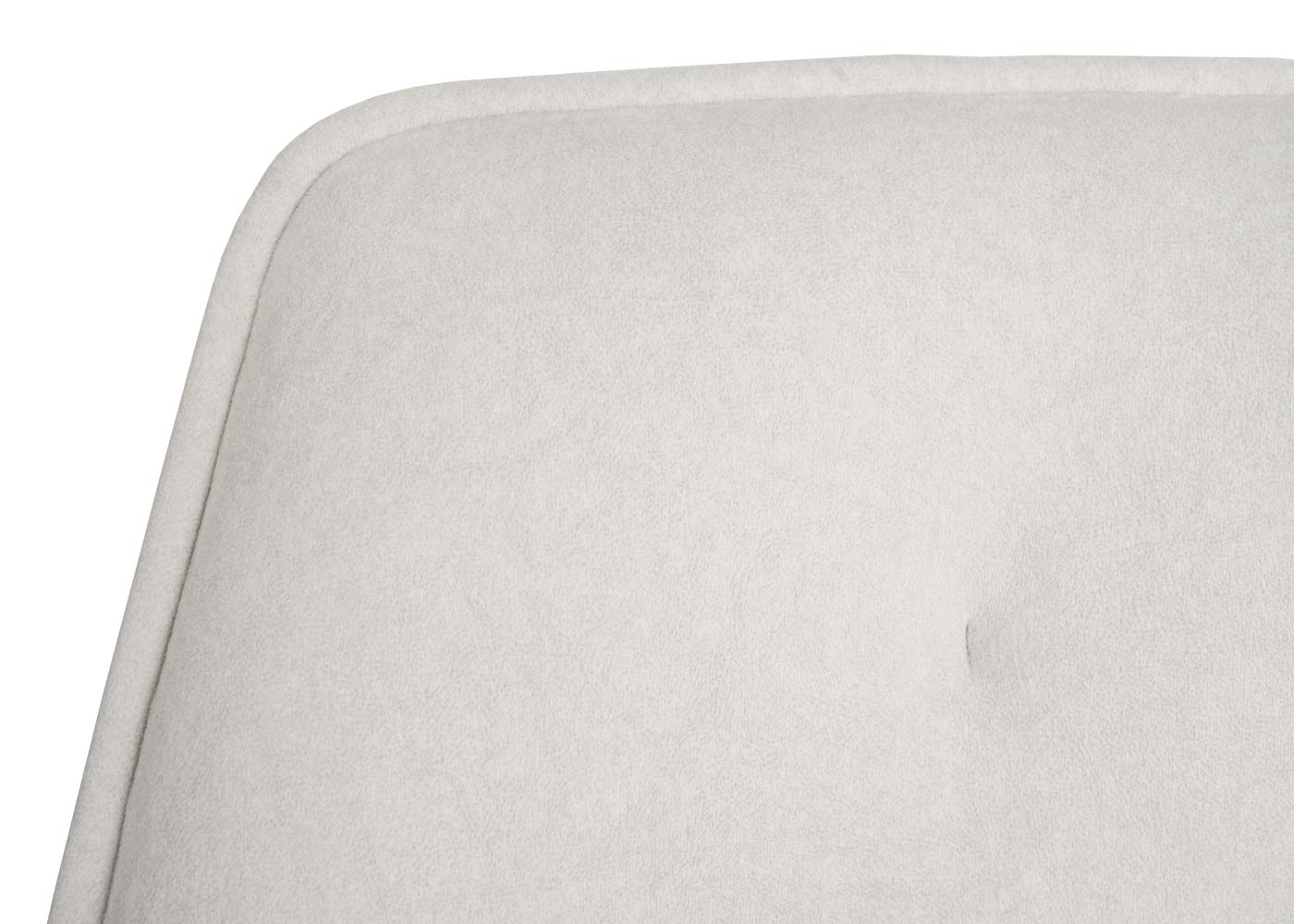 Cosmo Casa - Set van 2 Eetkamerstoelen - Stoffen draaistoel met armleuning - Metaal en Stoftextiel - Crème-beige