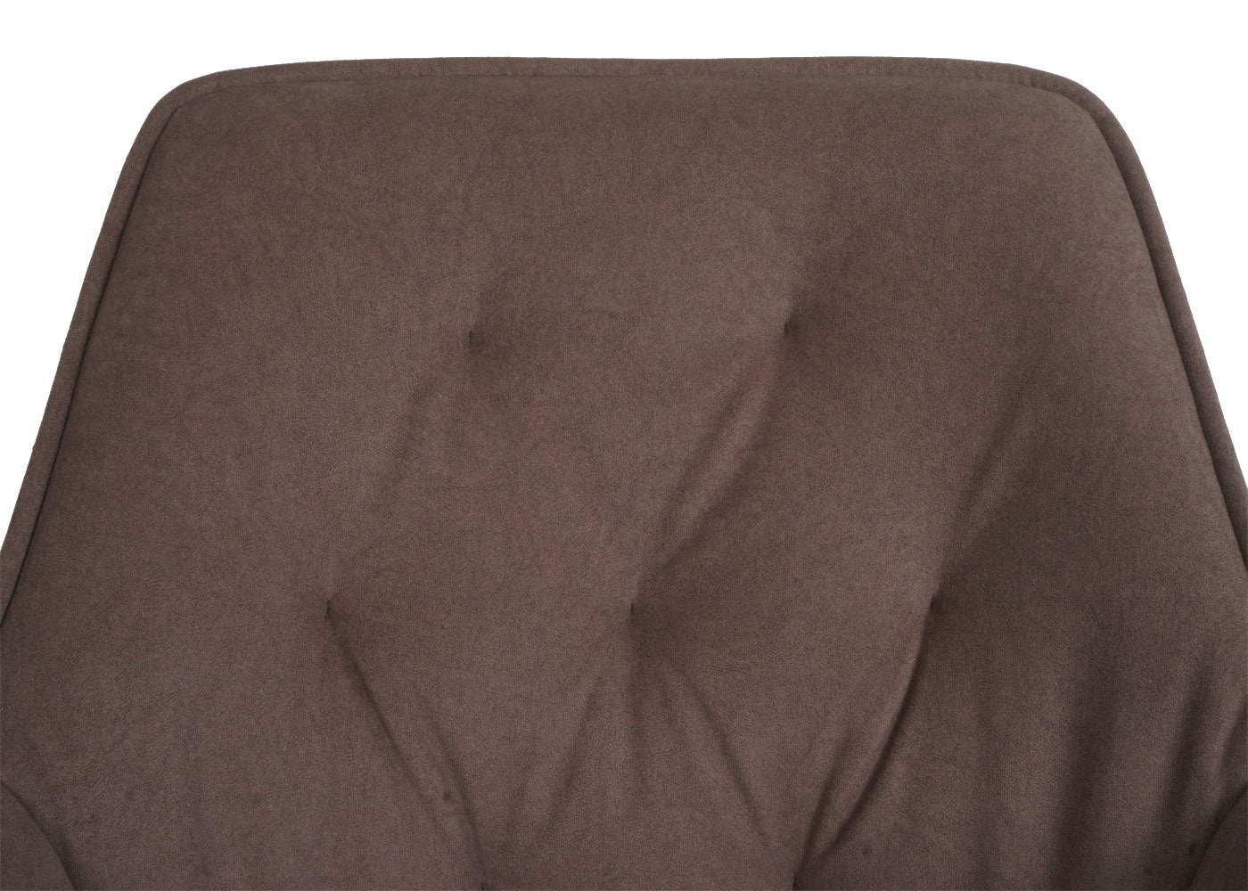 Cosmo Casa - Set van 2 Eetkamerstoelen - Draaibaar - Textiel - Bruin