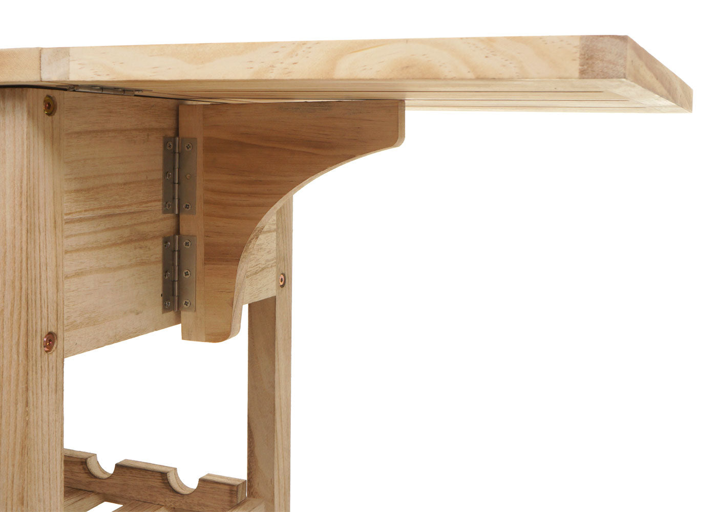 Cosmo Casa - Serveerwagen - Keukenwagen - Grenenhout - Naturel - 89×119×41 cm