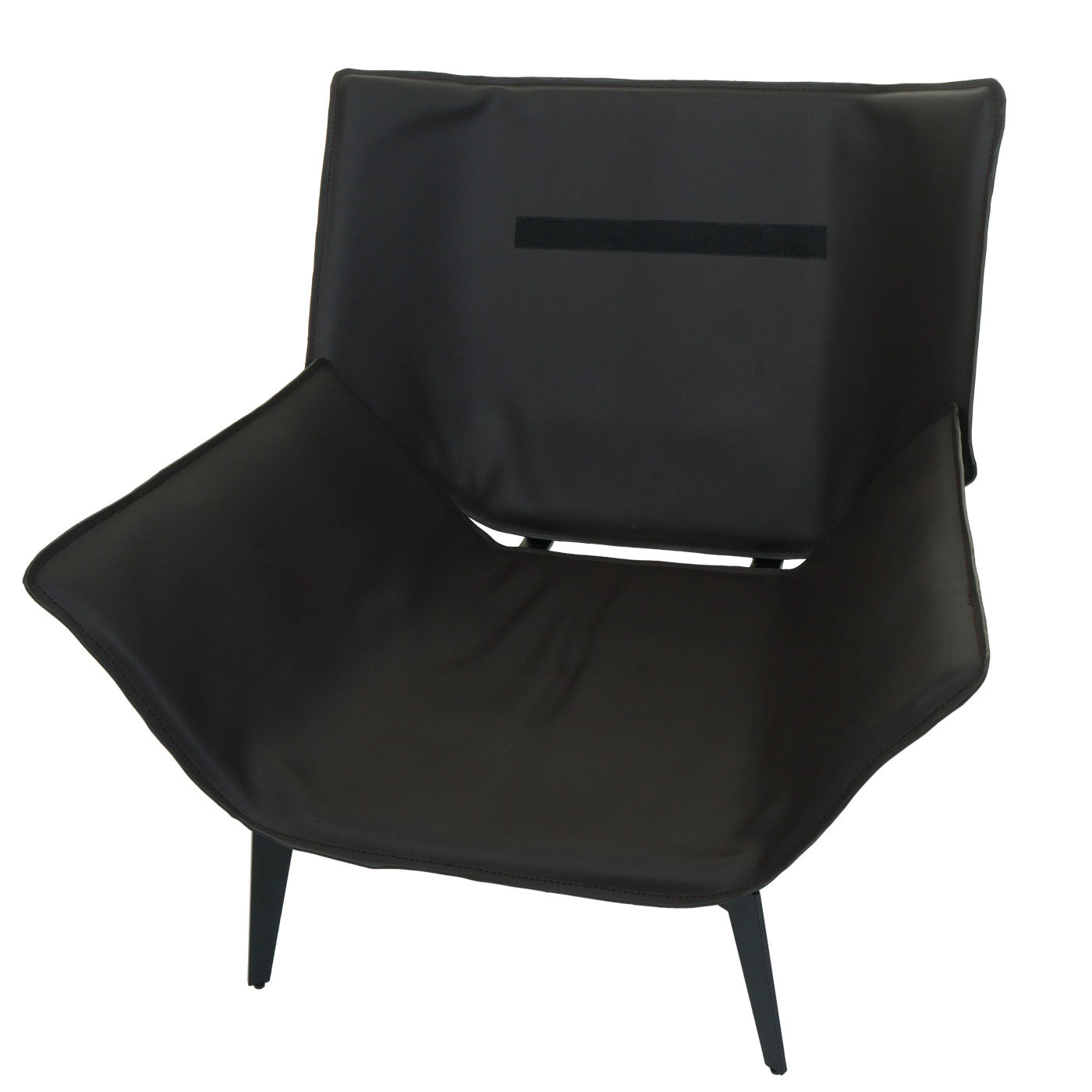 Cosmo Casa - Fauteuil - Relax - Kunstleer & Textiel - Zwart