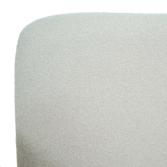 Cosmo Casa - Loungestoel - Bouclé - Textiel - Crème