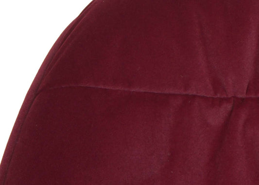 Cosmo Casa - Eetkamerstoel - Stoffen draaistoel met armleuning - Metaal en Stoftextiel - Bordeaux