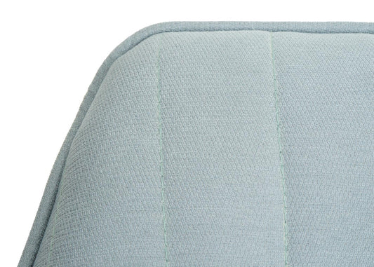 Cosmo Casa - Eetkamerstoel - Stoffen draaistoel met armleuning - Stoftextiel - Mintgroen