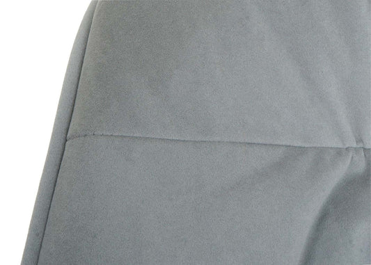 Cosmo Casa - Eetkamerstoel - Stoffen draaistoel met armleuning - Metaal en Stoftextiel - Lichtgrijs