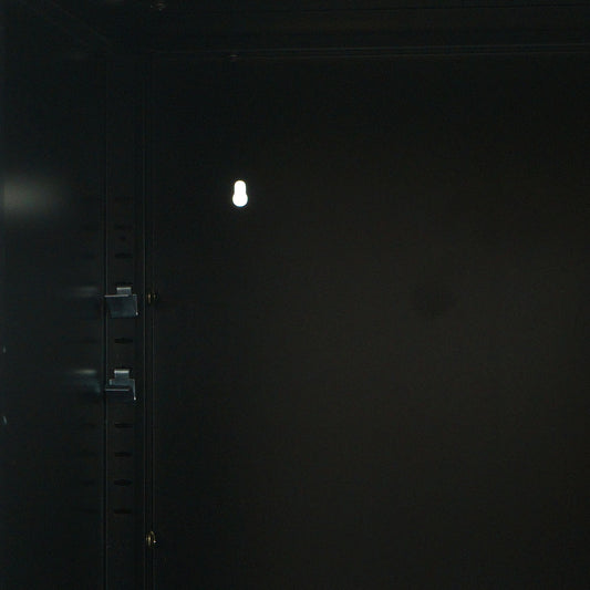 Cosmo Casa - Nachtkastje - Bijzettafel - Metaal - Zwart - 63×40×40 cm