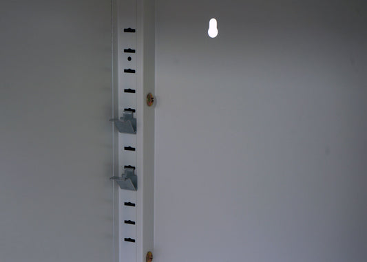 Cosmo Casa - Nachtkastje - Bijzettafel - Metaal - Wit - 63×40×40 cm