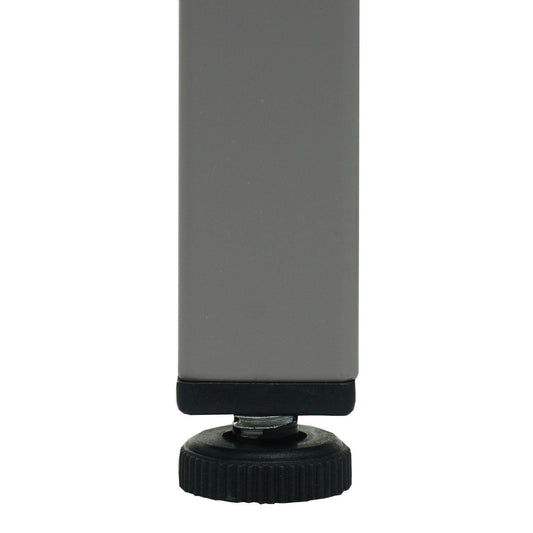 Cosmo Casa - Nachtkastje - Bijzettafel - Metaal - Grijs - 63×40×40 cm