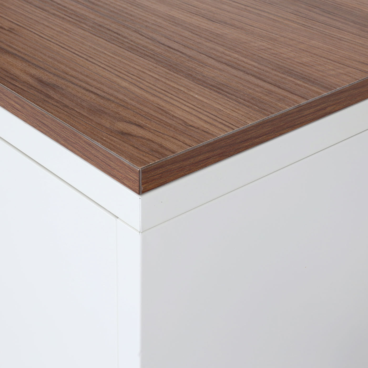 Cosmo Casa - Ladekast - Dressoirkast 3 deuren - Metaal en Melamine - Wit - 90×120×40 cm