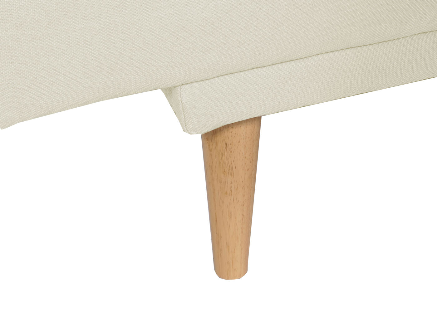 Cosmo Casa - Slaapbank - Logeerbed met Slaapfunctie 180x110cm - Textiel - Crème