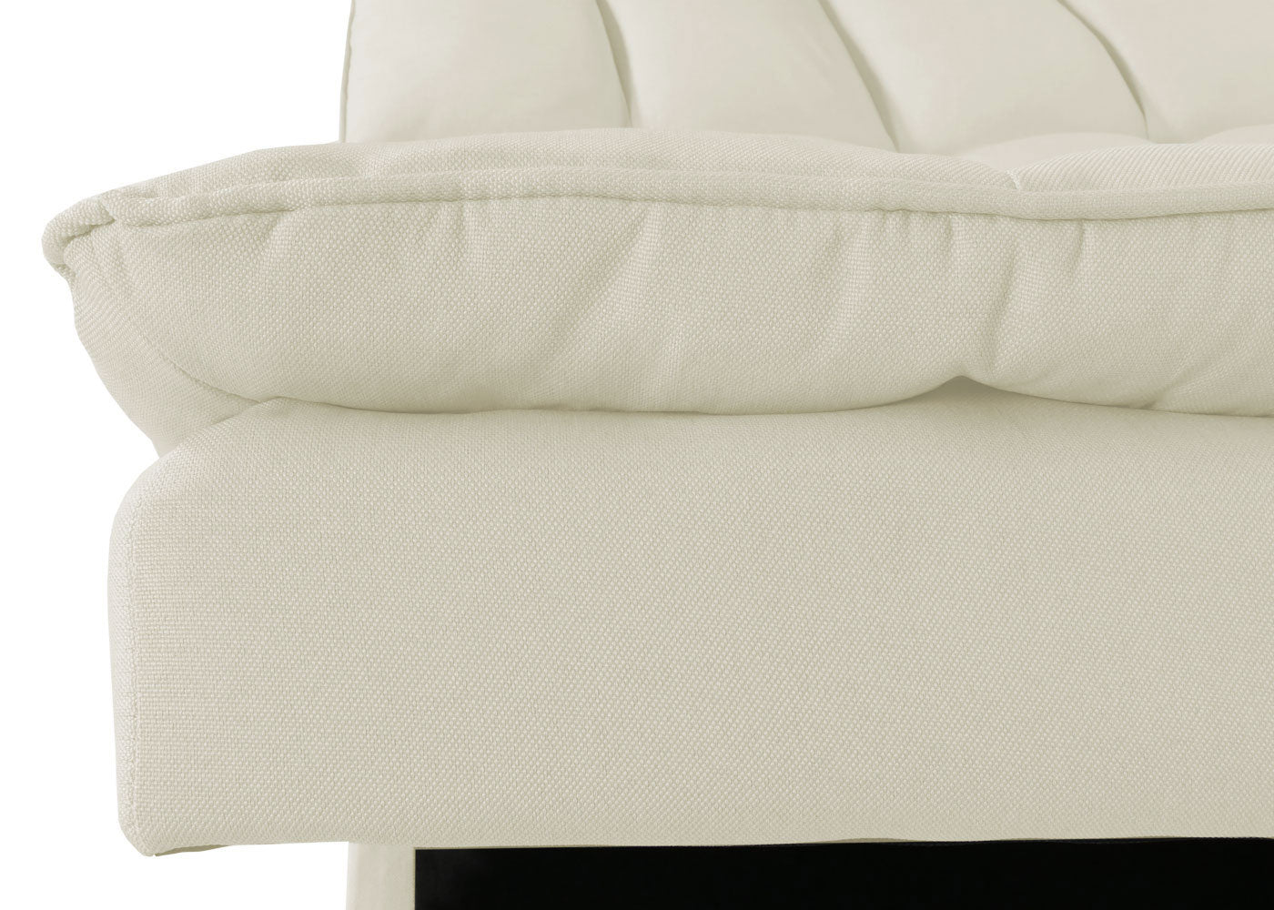 Cosmo Casa - Slaapbank - Logeerbed met Slaapfunctie 180x110cm - Textiel - Crème