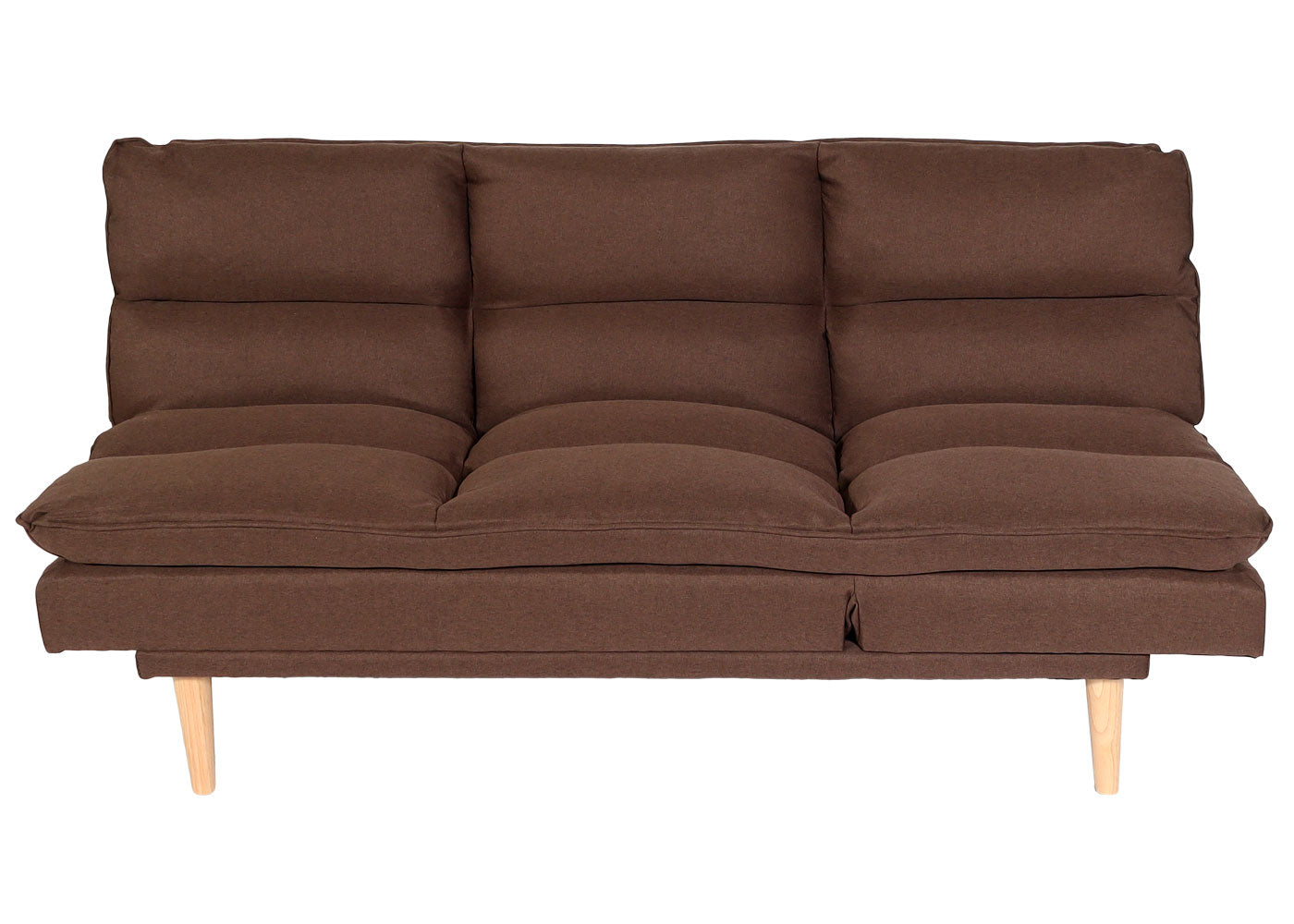 Cosmo Casa - Slaapbank - Logeerbed met Slaapfunctie 180x110cm - Textiel - Bruin