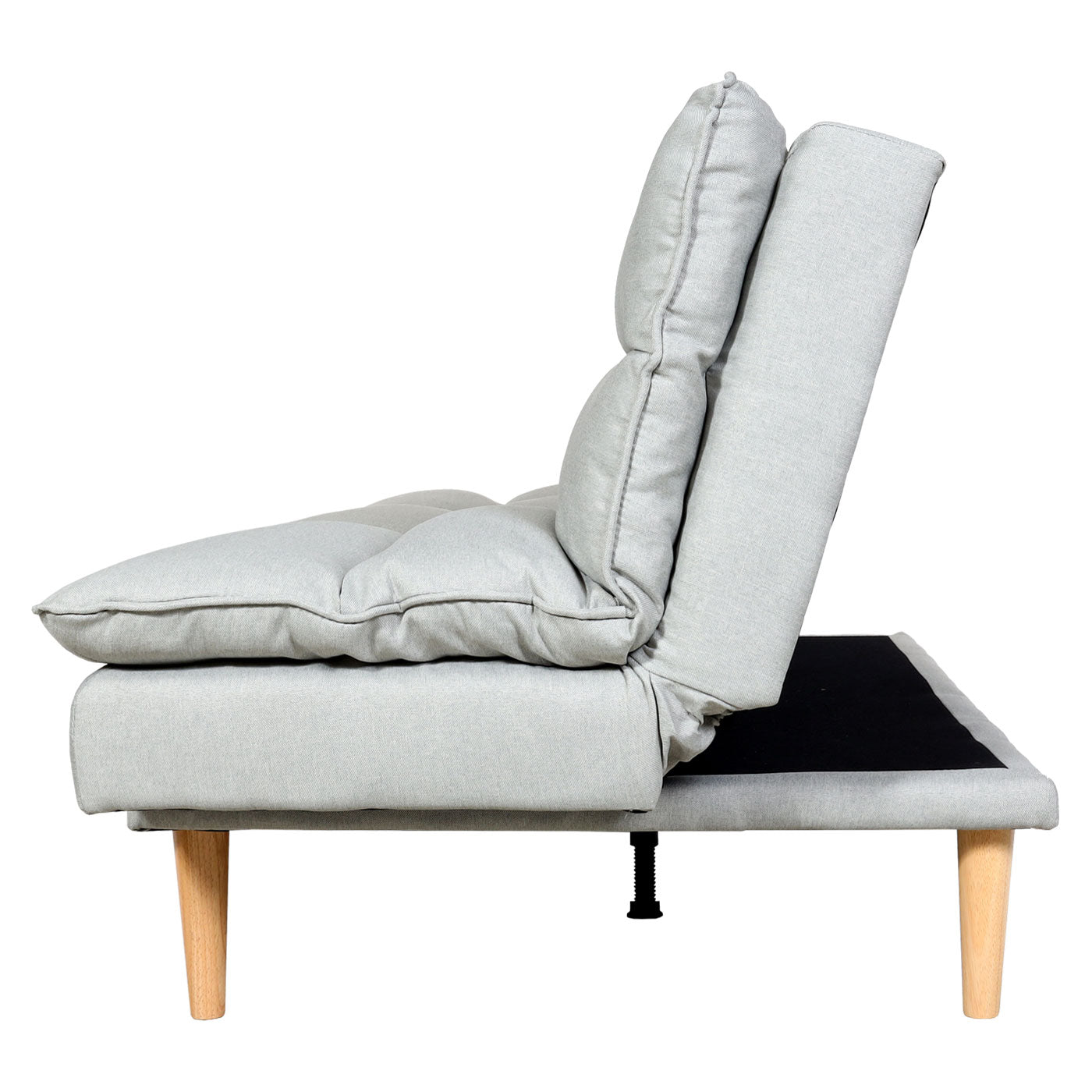 Cosmo Casa - Slaapbank - Logeerbed met Slaapfunctie 180x110cm - Textiel - Mintgrijs