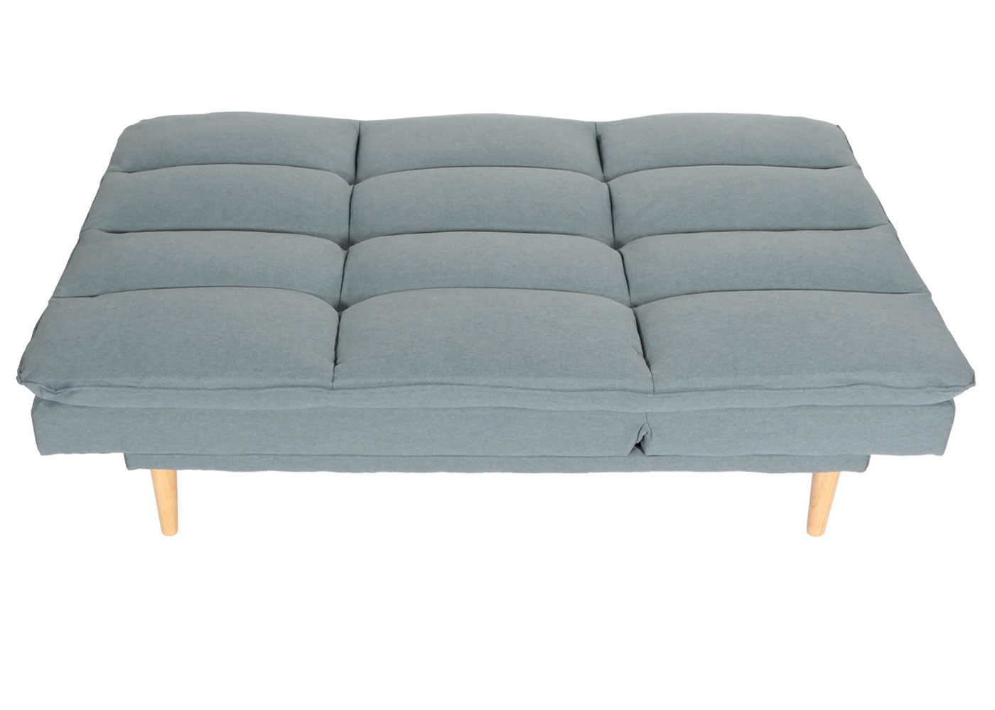 Cosmo Casa - Slaapbank - Logeerbed met Slaapfunctie 180x110cm - Textiel - Blauwgrijs