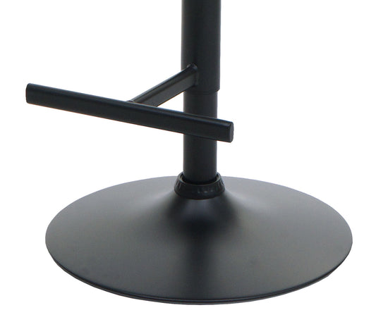 Cosmo Casa - Set van 2 barkrukken - Draaikruk met rugleuning - Kunstleer - Bruin