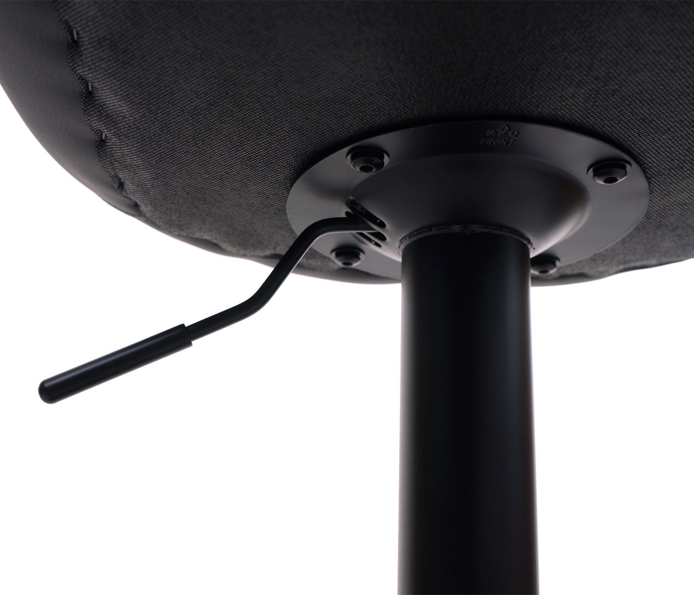 Cosmo Casa - Set van 2 barkrukken - Draaikruk met rugleuning - Kunstleer - Bruin