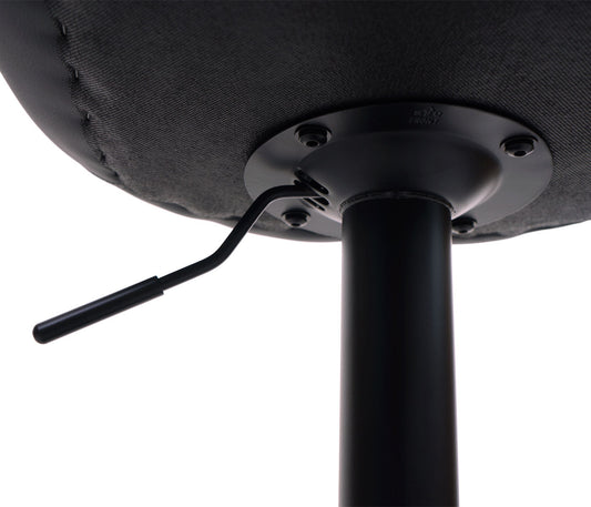 Cosmo Casa - Set van 2 barkrukken - Draaikruk met rugleuning - Kunstleer - Crème-beige