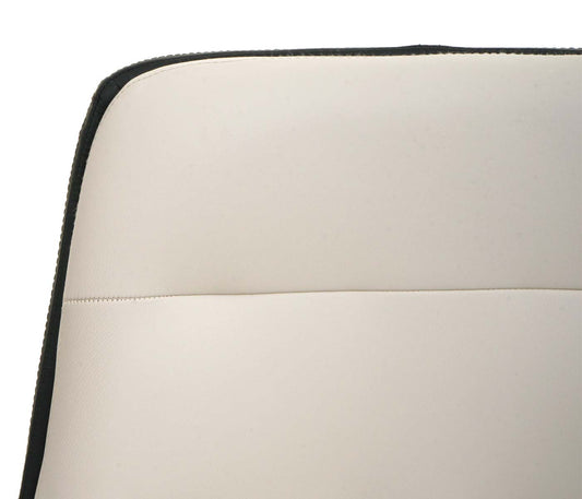 Cosmo Casa - Set van 2 barkrukken - Draaikruk met rugleuning - Kunstleer - Crème-beige