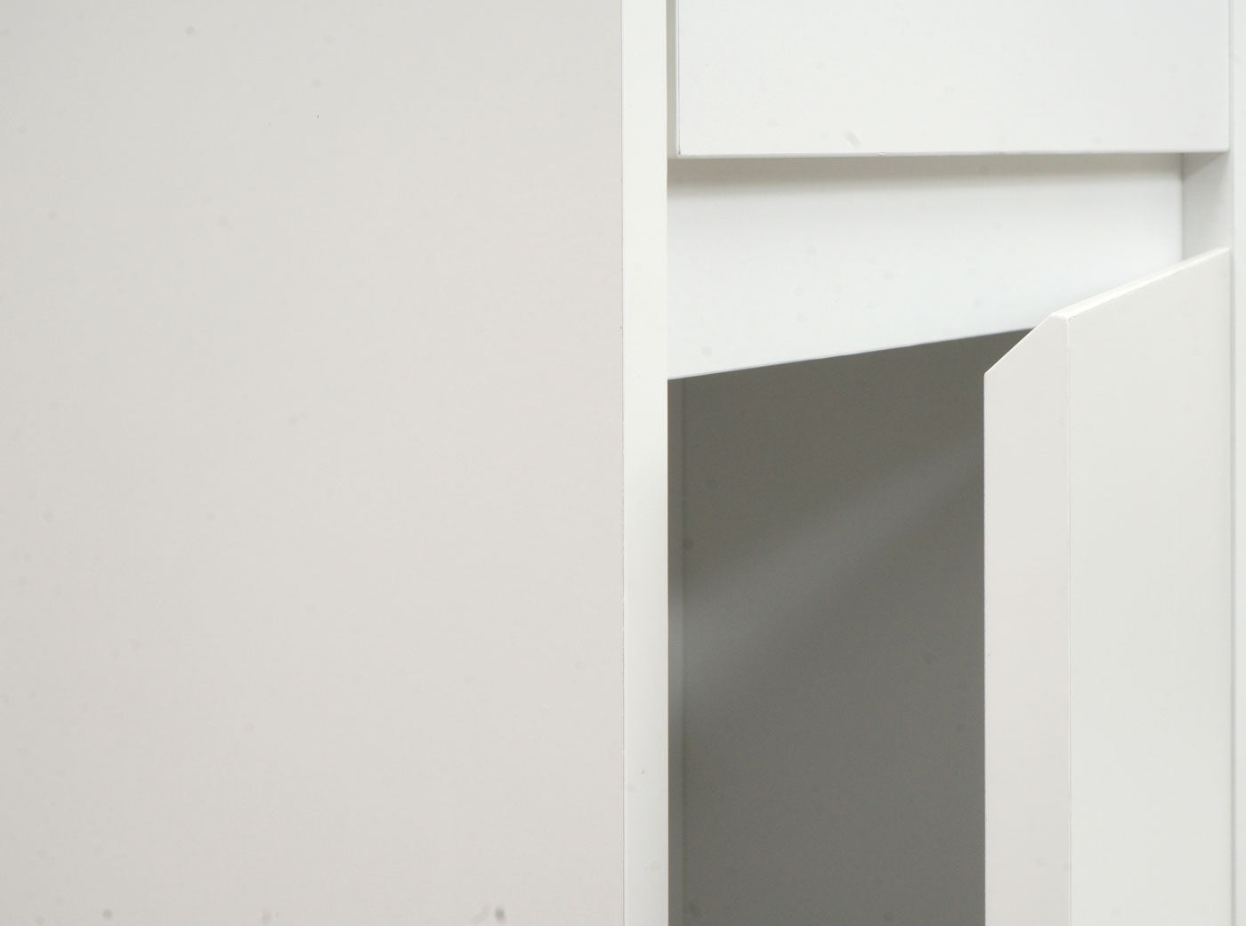 Cosmo Casa - Badkamerset - Wastafel met Spiegel en Hangkast - Melamine - Wit