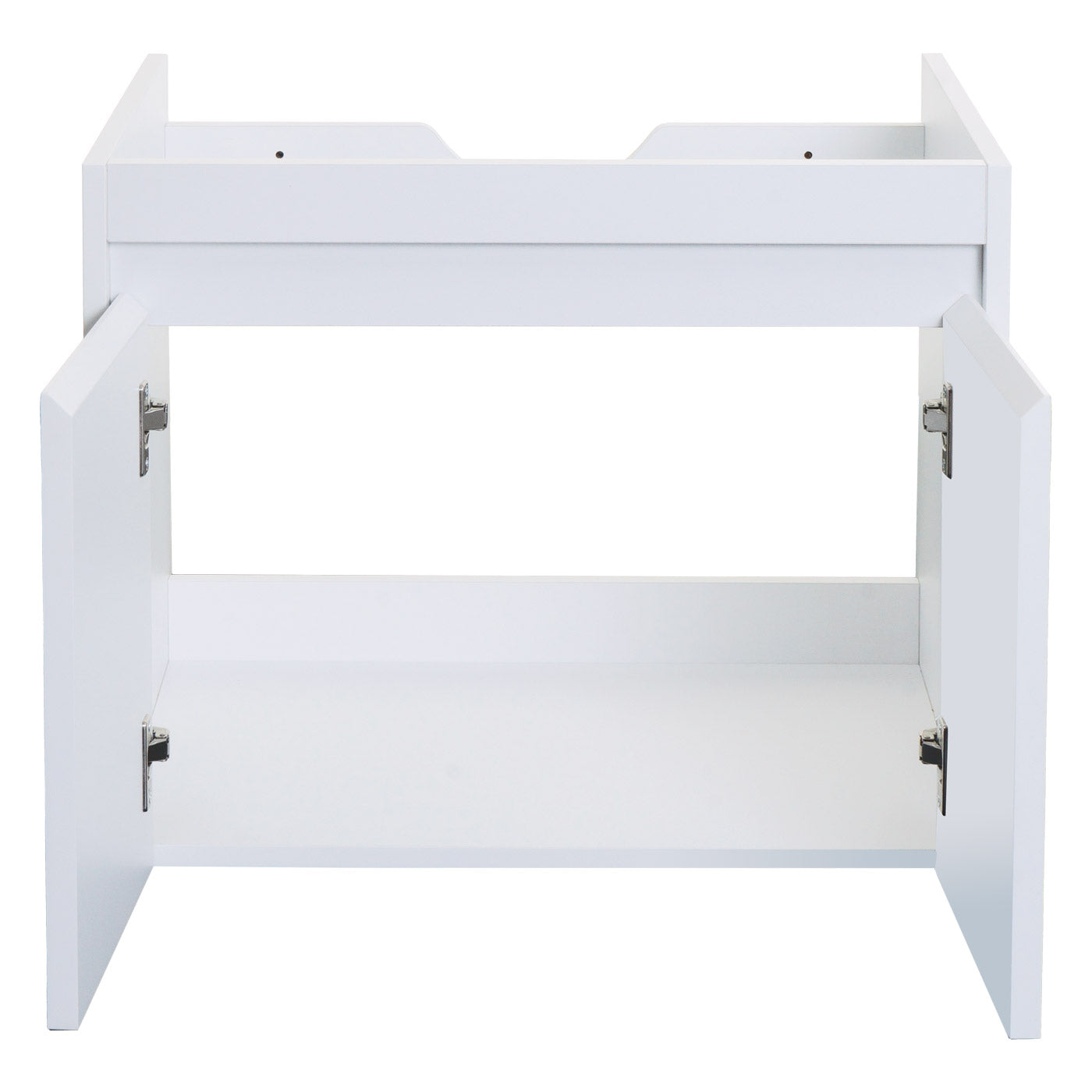 Cosmo Casa - Badkamerset - Wastafel met Spiegel en Hangkast - Melamine - Wit