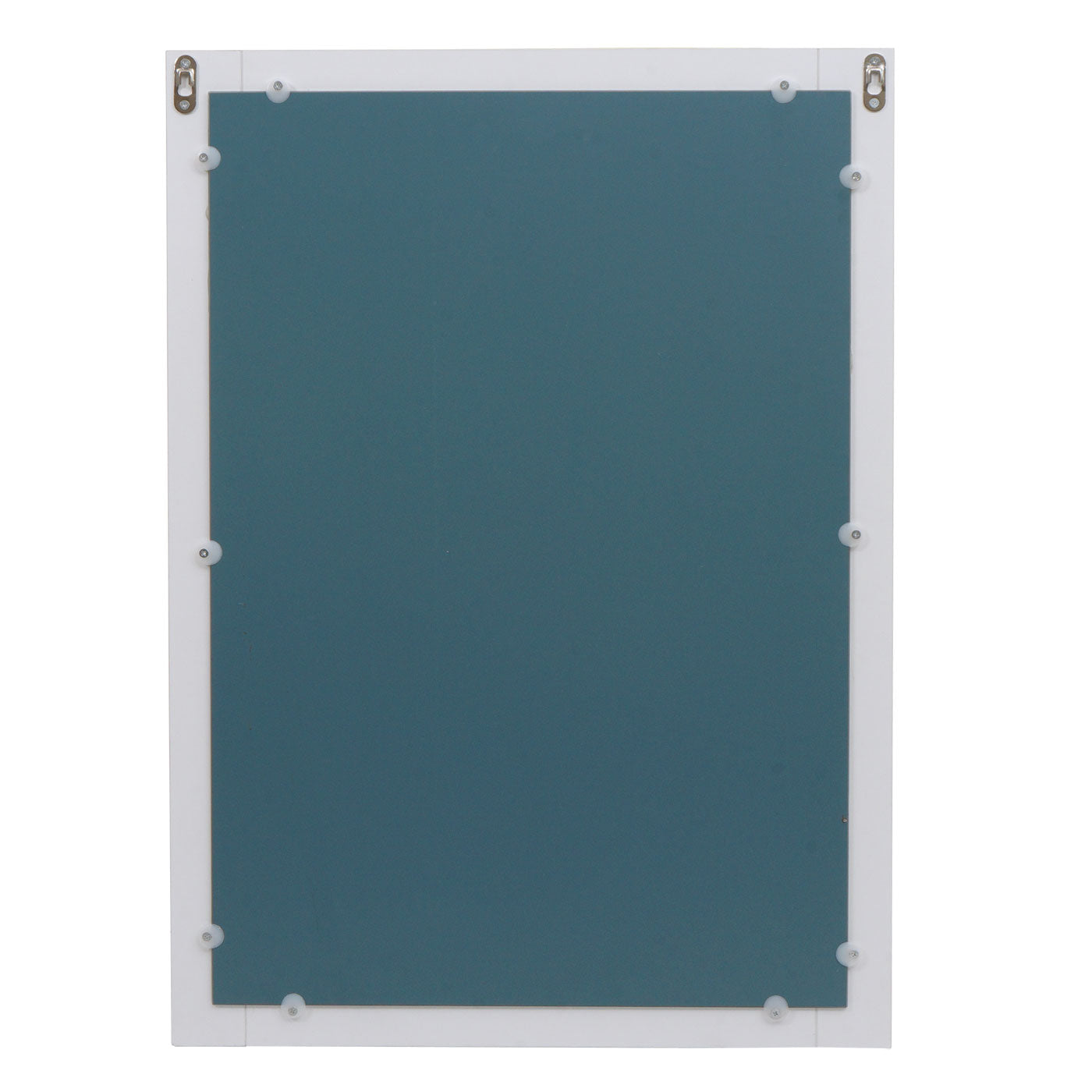 Cosmo Casa - Wandspiegel - Badkamer - MDF en Glas - Wit - 72×52 cm