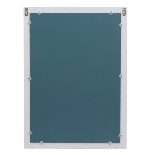 Cosmo Casa - Wandspiegel - Badkamer - MDF en Glas - Wit - 72×52 cm