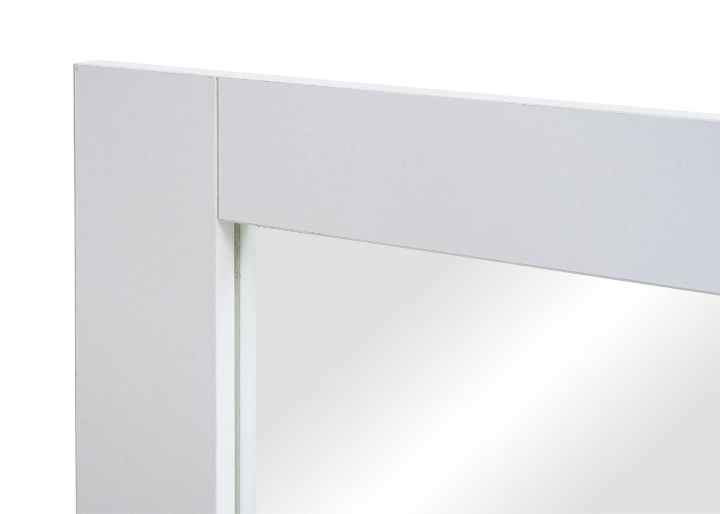 Cosmo Casa - Wandspiegel - Badkamer - MDF en Glas - Wit - 72×52 cm
