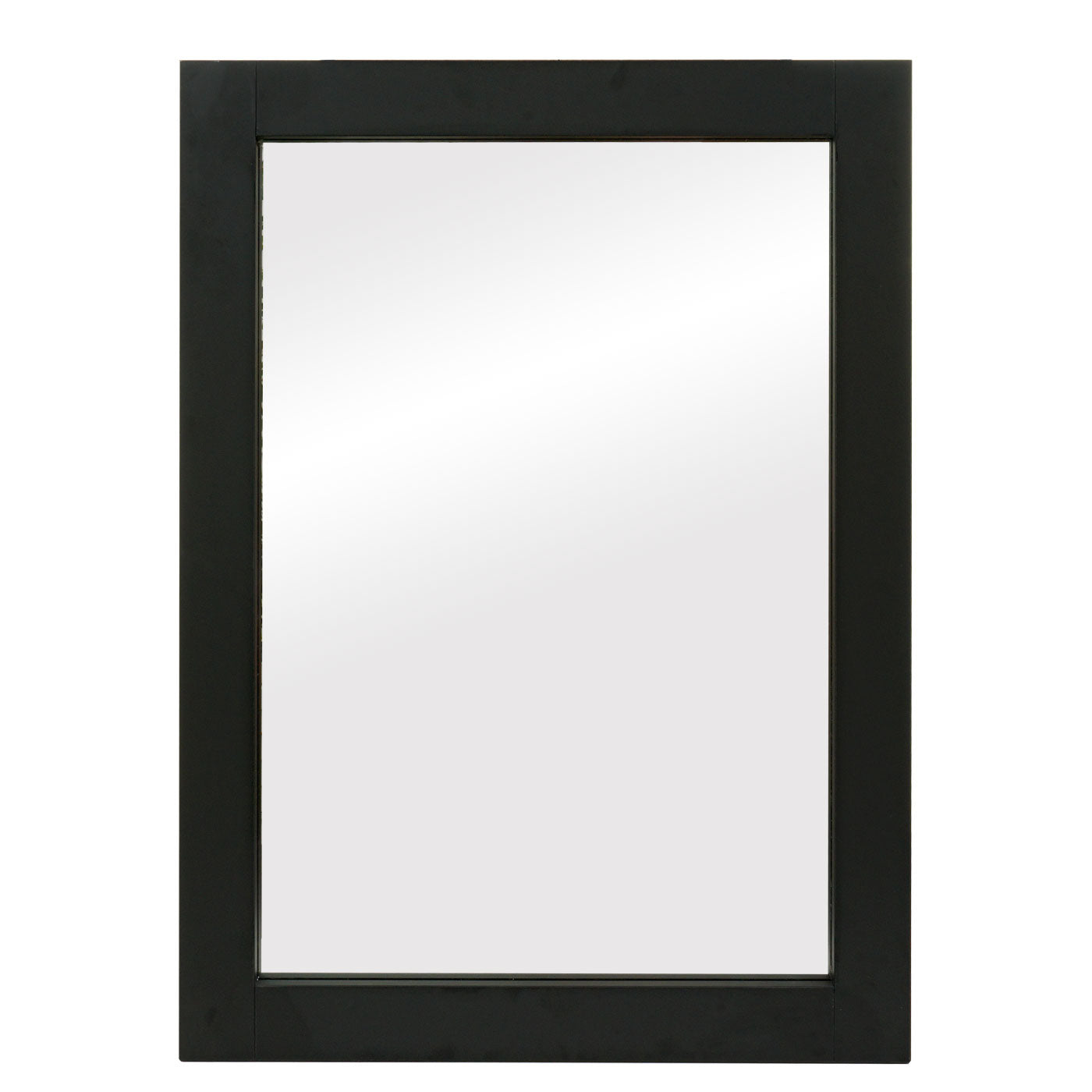 Cosmo Casa - Wandspiegel - Badkamer - MDF en Glas - Zwart - 72×52 cm