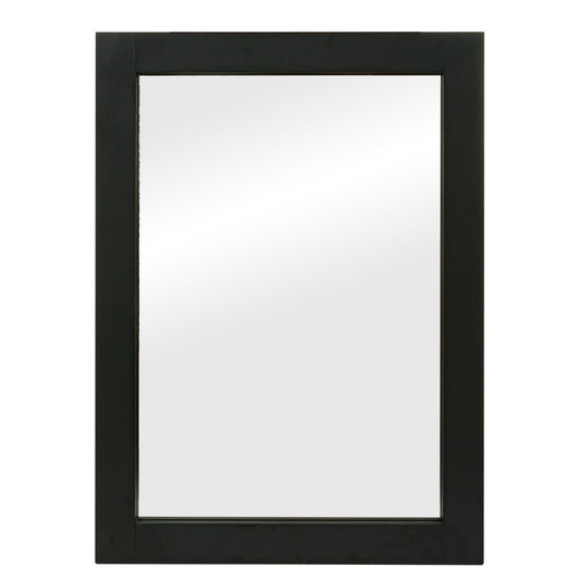 Cosmo Casa - Wandspiegel - Badkamer - MDF en Glas - Zwart - 72×52 cm