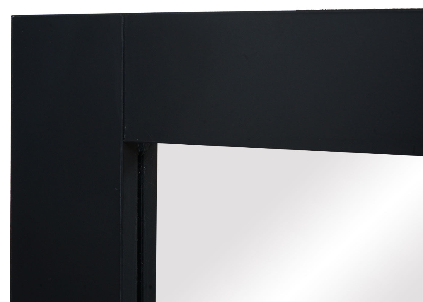 Cosmo Casa - Wandspiegel - Badkamer - MDF en Glas - Zwart - 72×52 cm