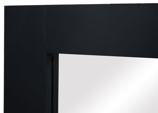 Cosmo Casa - Wandspiegel - Badkamer - MDF en Glas - Zwart - 72×52 cm