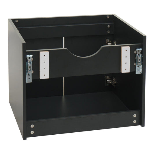 Cosmo Casa - Spoelbakonderkast - Badkamermeubel - Melamine - Zwart - 48×59×46 cm