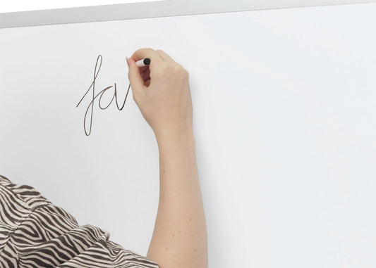Cosmo Casa - Whiteboard - Magneetbord - Twee Zijdes Beschrijfbaar - In Hoogte Verstelbaar - Oprolbaar - 101x69cm met Accessoires