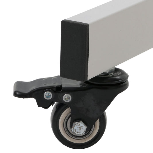 Cosmo Casa - Whiteboard - Magneetbord - Twee Zijdes Beschrijfbaar - In Hoogte Verstelbaar - Oprolbaar - 101x69cm met Accessoires