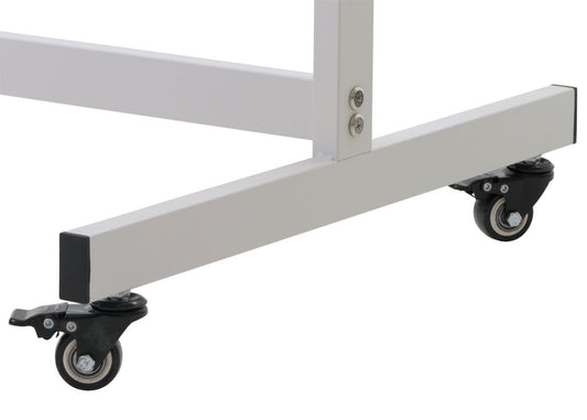 Cosmo Casa - Whiteboard - Magneetbord - Twee Zijdes Beschrijfbaar - In Hoogte Verstelbaar - Oprolbaar - 101x69cm met Accessoires