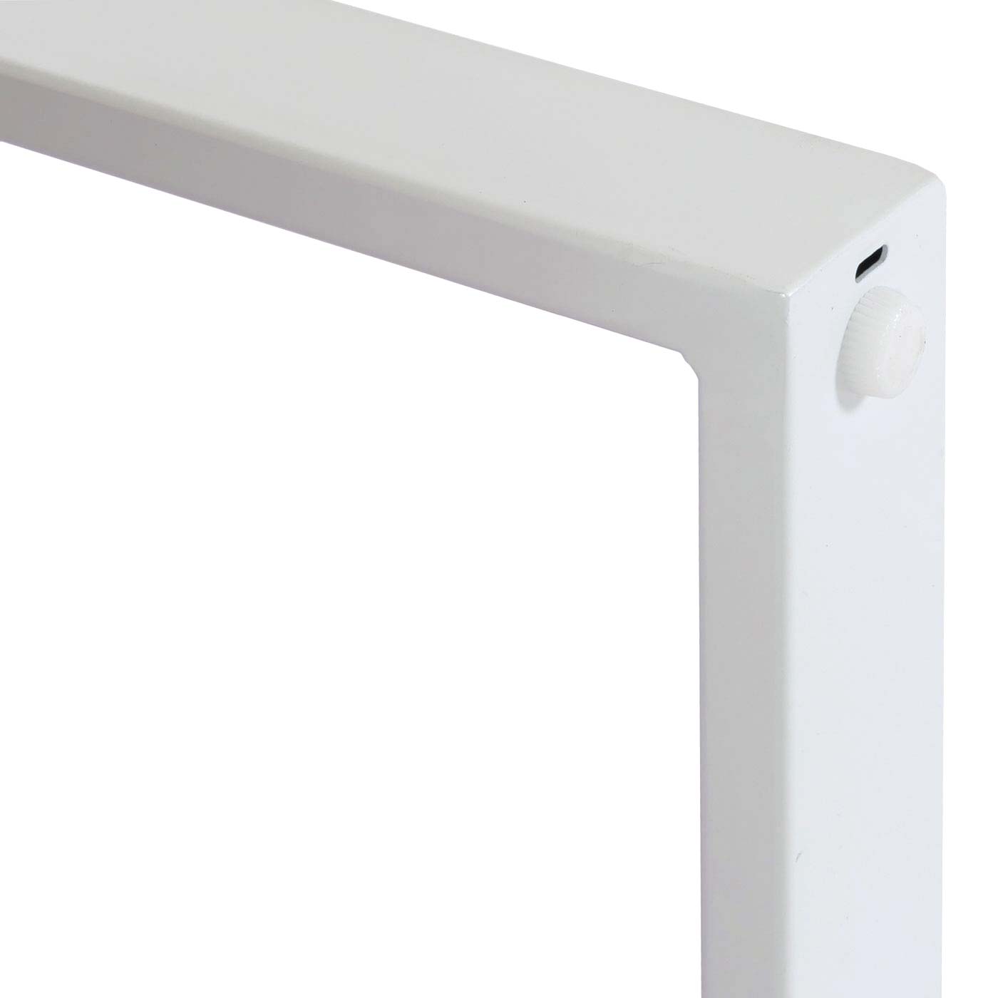 Cosmo Casa - Salontafel - IJzeren Plank - Gesinterde Steen Marmerlook - Wit en Natuurlijk Hout