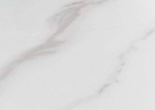 Cosmo Casa - Salontafel - IJzeren Plank - Gesinterde Steen Marmerlook - Wit en Natuurlijk Hout