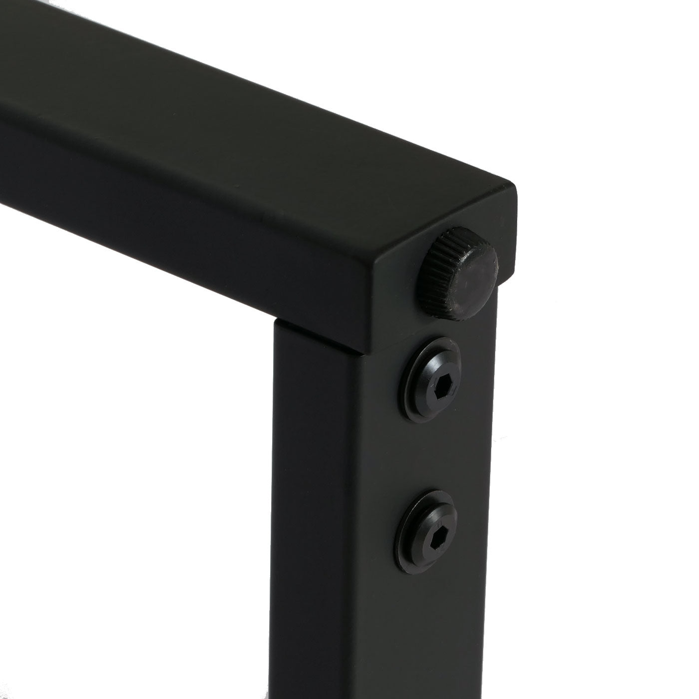 Cosmo Casa - Salontafel - Woonkamertafel - IJzeren Frame - Gesinterde Steen Marmerlook - Zwart en Donkerbruin Hout