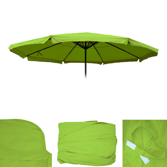 Cosmo Casa - Vervanghoes voor Parasol - Met Volant - 5 m - Polyester - Lichtgroen