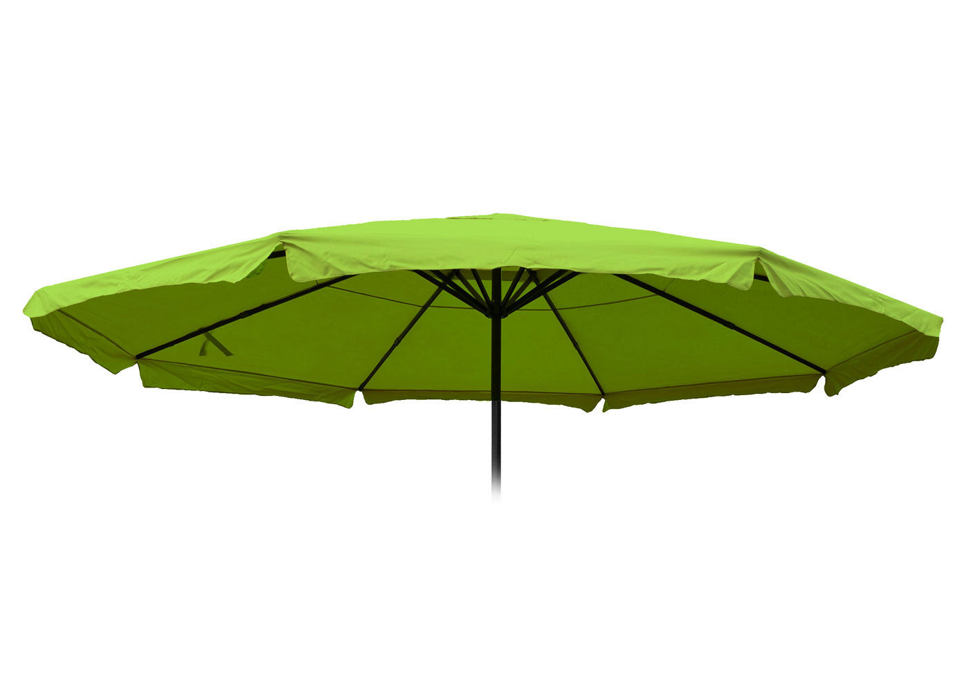 Cosmo Casa - Vervanghoes voor Parasol - Met Volant - 5 m - Polyester - Lichtgroen