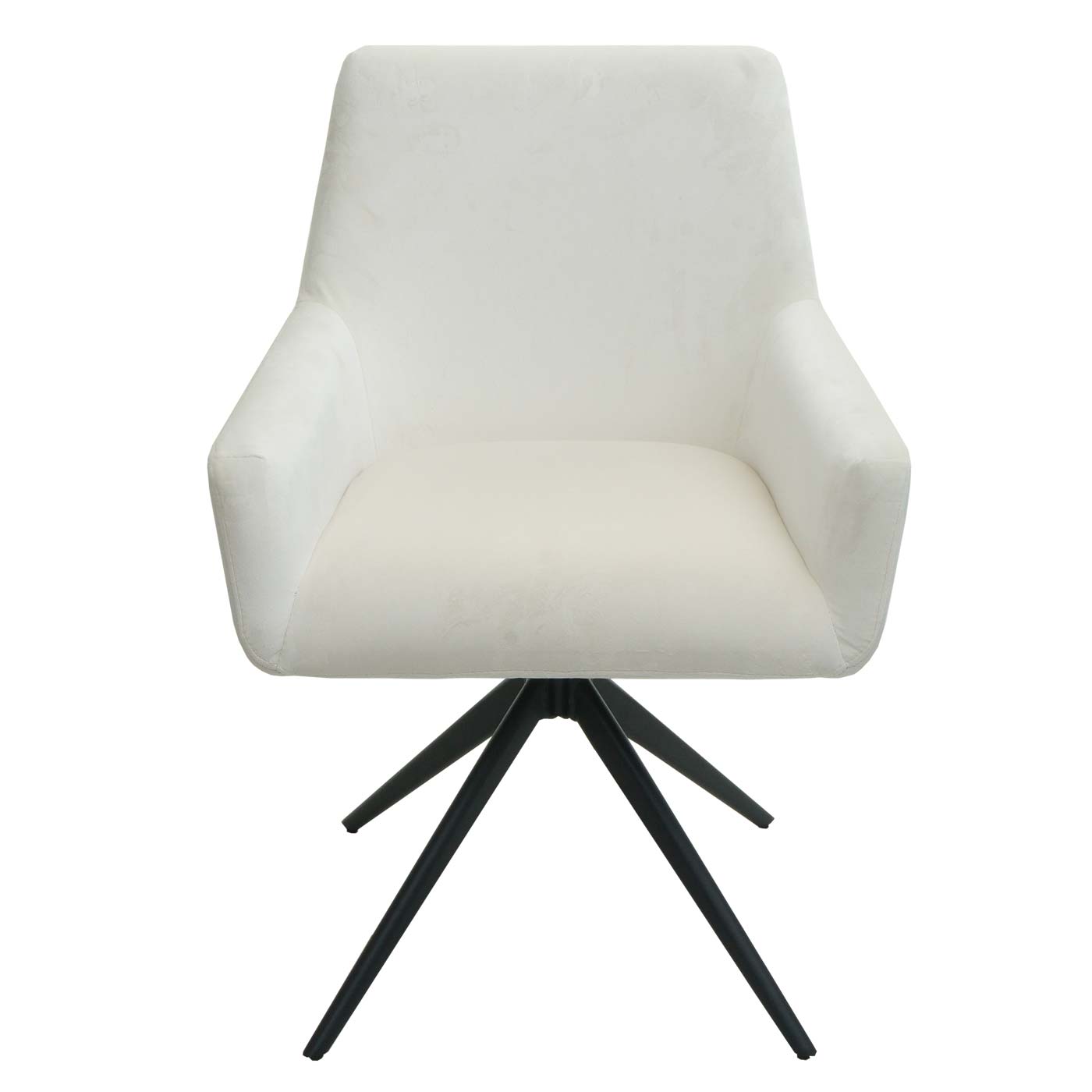 Cosmo Casa - Set van 2 Eetkamerstoelen - Armleuning - Textiel - Crème-Beige