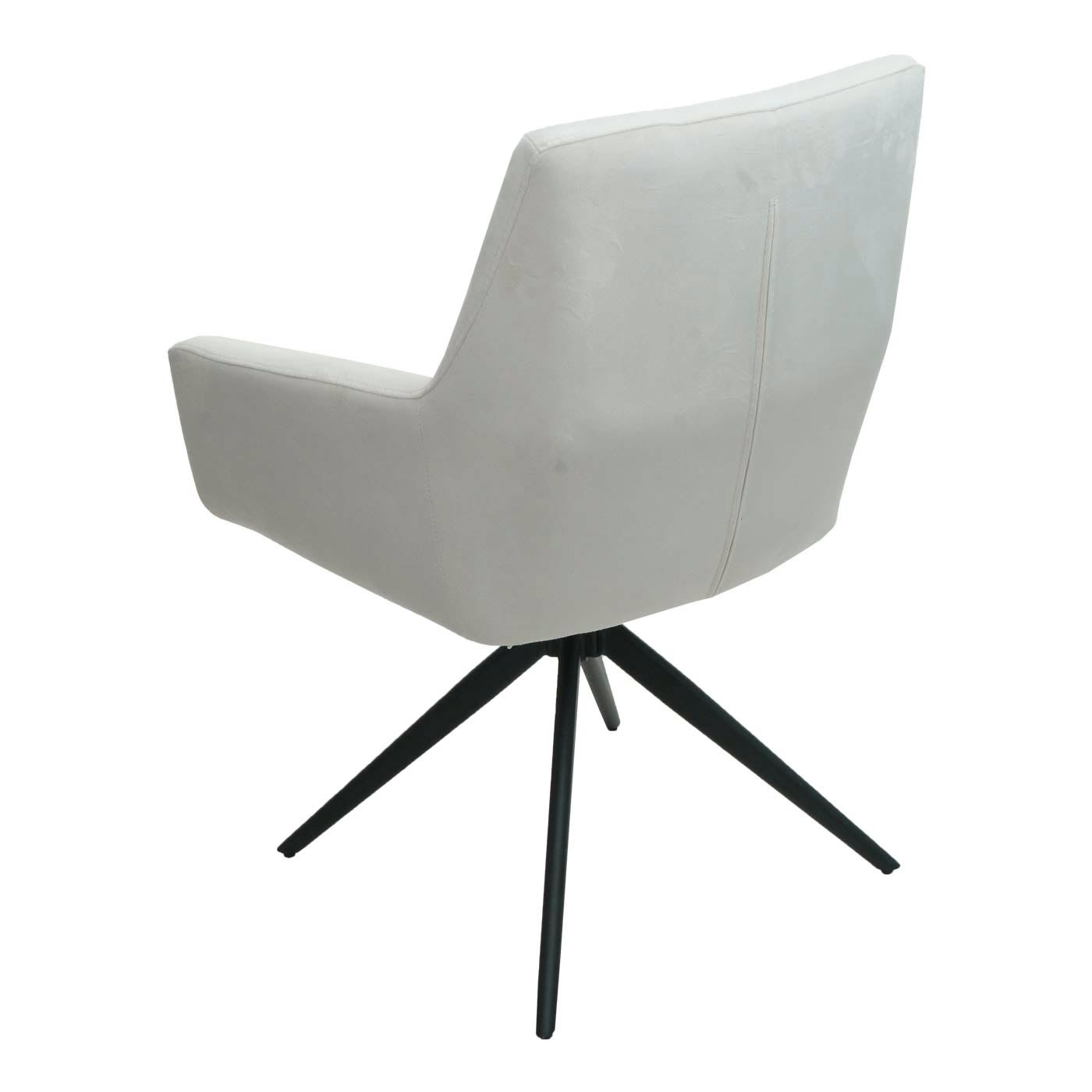 Cosmo Casa - Set van 2 Eetkamerstoelen - Armleuning - Textiel - Crème-Beige