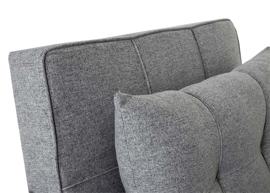 Cosmo Casa - Slaapstoel - Relax-klapstoel slaapbank - Stoftextiel - Lichtgrijs - 197×103 cm
