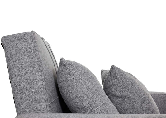 Cosmo Casa - Slaapstoel - Relax-klapstoel slaapbank - Stoftextiel - Lichtgrijs - 197×103 cm