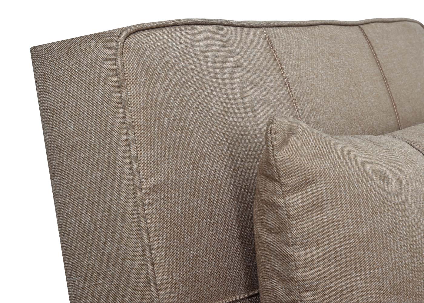 Cosmo Casa - Slaapstoel - Relax-klapstoel slaapbank - Stoftextiel - Taupe - 197×103 cm